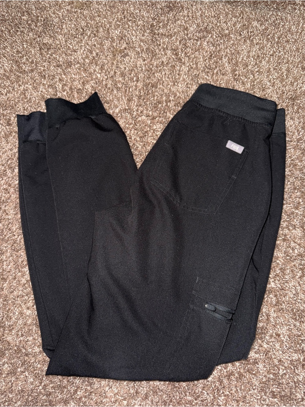Figs Women’s Black Jogger Scrub Pants S Tall